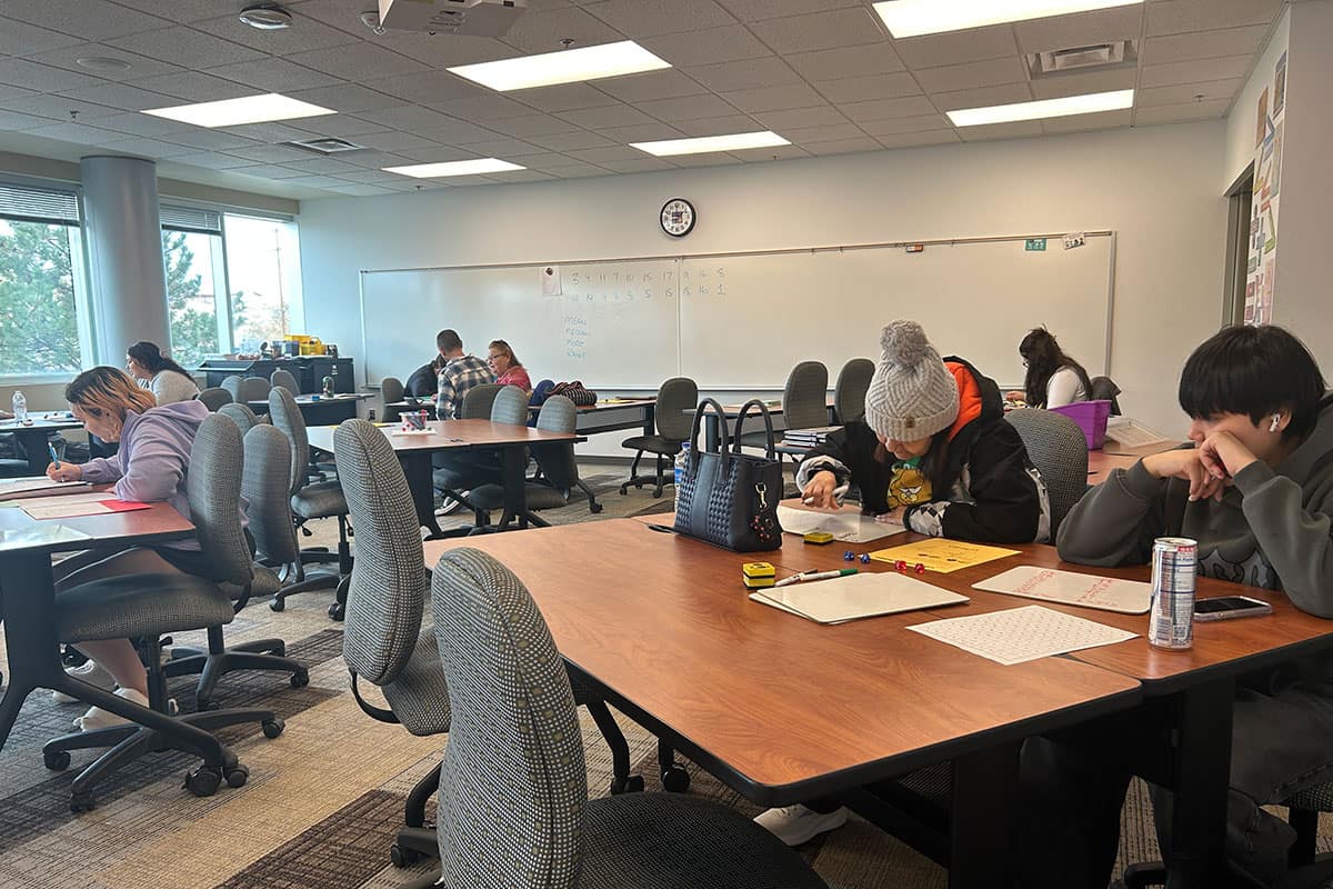 SJC ACE Students during a class at the 30th Street Education Center